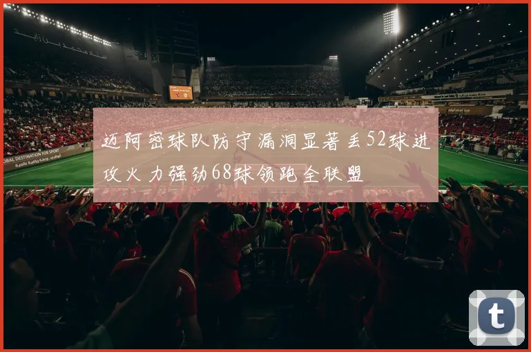 迈阿密球队防守漏洞显著丢52球进攻火力强劲68球领跑全联盟